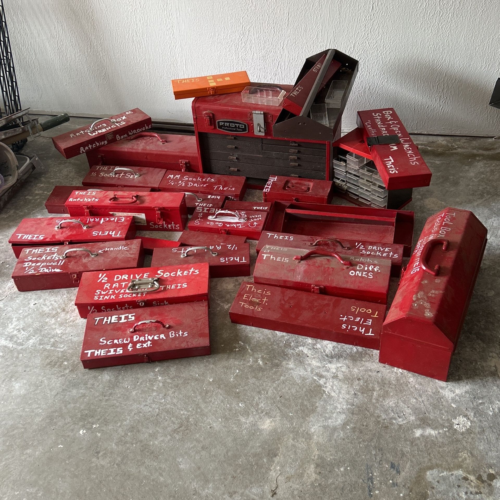 Vintage Metal Tool Boxes