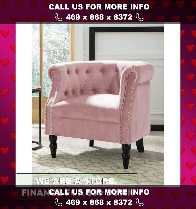 Brand new Deaza Pink Accent Chair