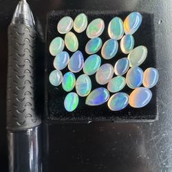 [Cool Tone Fire] Ethiopian Opal Cabochon Parcel 