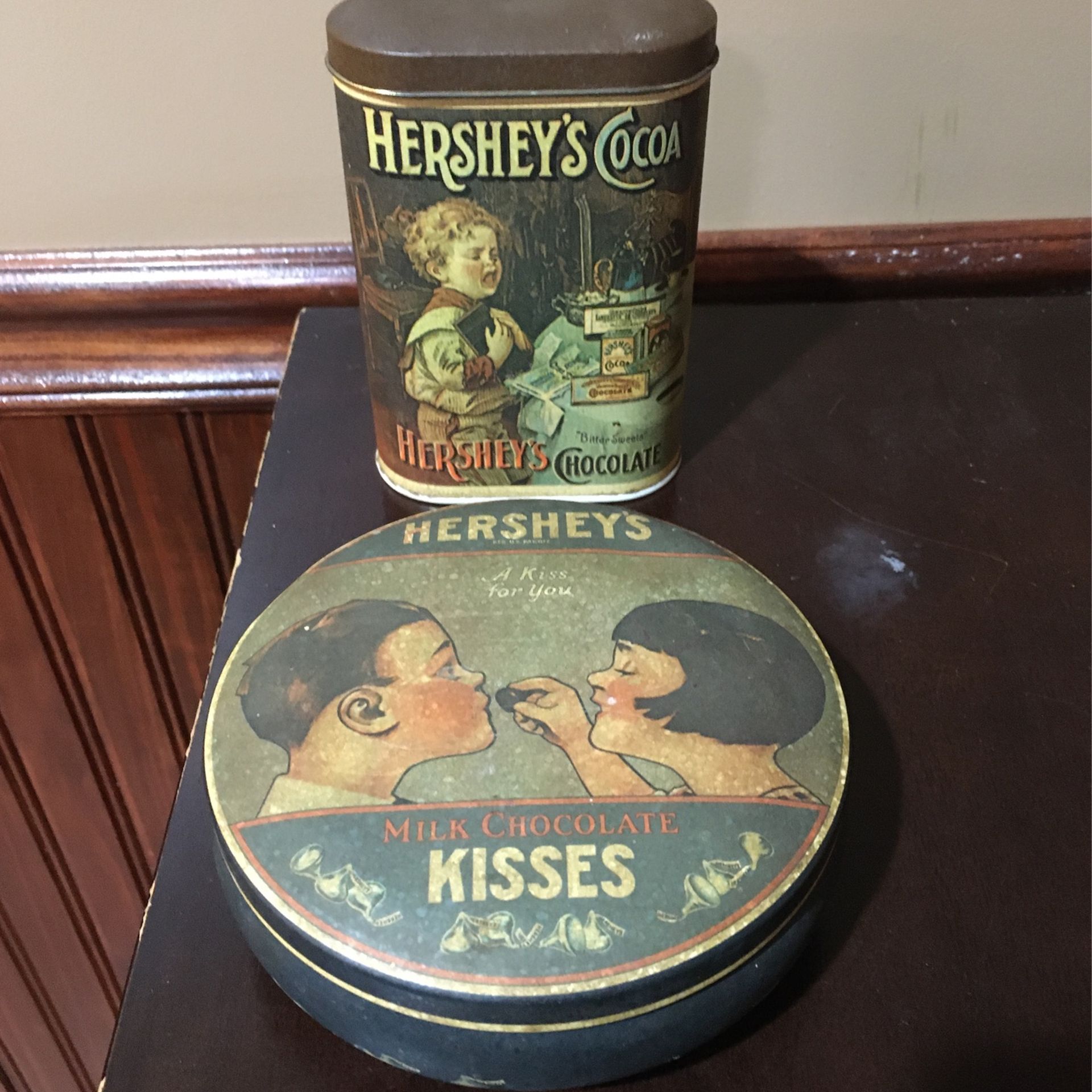 Hersheys Antique Tin Container’s 