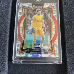 2024-25 PANINI SELECT FIFA - ALISSON BECKER WINTER CAMO PRIZM #20/30 - LIVERPOOL