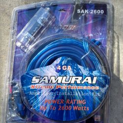 Heavy duty 4gauge Amplifier installation kits. Everything you need to install your car amplifier. Asking $40 !!!, many in stock 🙂