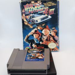 Back to the Future Part II & III - WITH BOX  - NINTENDO NES - TESTED