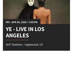 Kanye West Sofi Tickets April 3rd