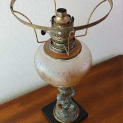 Antique Kerosene Oil Lamp 1870s
