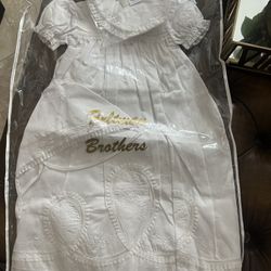 Feltman bros Christening gown, Bib and Bonnet