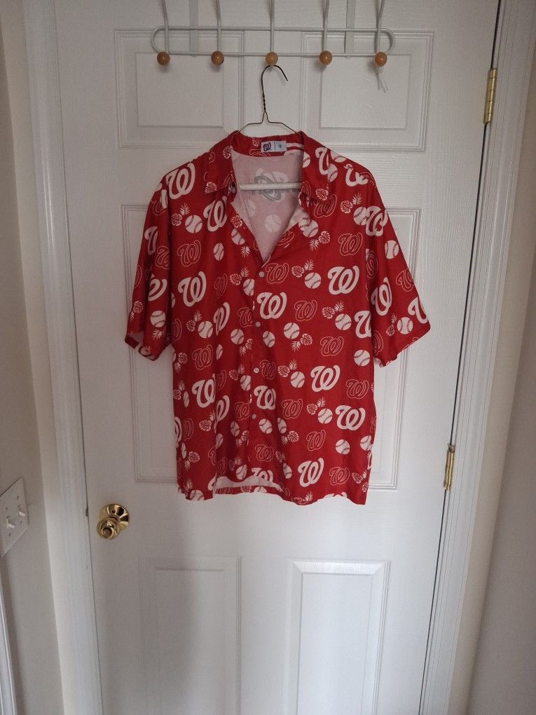 Washington Nationals Hawaiian Baseball Shirt Jersey