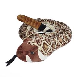 Wild Republic Snakes, Super Jumbo Western Diamondback Snake Plush, Giant Stuffed Animal, Plush Toy, Gifts for Kids, 113"