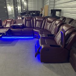 Brand New Power Reclining Sectional Couch