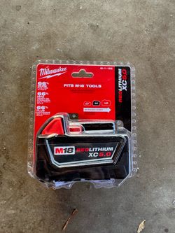 Brand new  Milwaukee M18 REDLITHIUM XC5.0 batteries