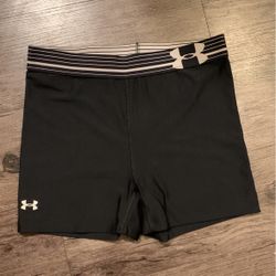 Black Under Armour Compression Shorts, Size Adult Small