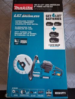 Makita brushless power cutter kit