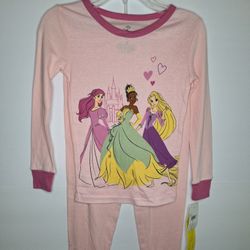 Disney Princess Girls Pajama Set Size 8
