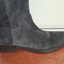 Franco Sarto Brand Boots Grey Suede Knee High