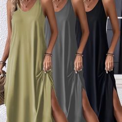 3pcs New Women's Dresses(Random Colors)