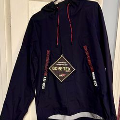 RARE NEW SUPREME GORE-TEX TAPED SEAM JACKET WATERPROOF COAT SS19 BLACK - LARGE