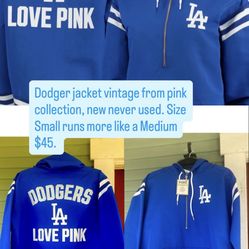 Dodger Jacket By PINK size Small 