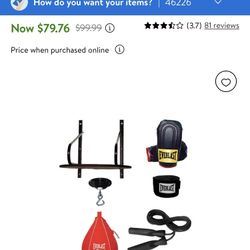 **BRAND NEW** Everlast 6 Peice Speed Bag Kit