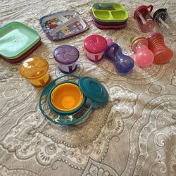 Toddler Plates, Cups, Snack Bowls