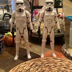 2X Star Wars Interactech Imperial Stormtroopers Jetpack Sounds 12”