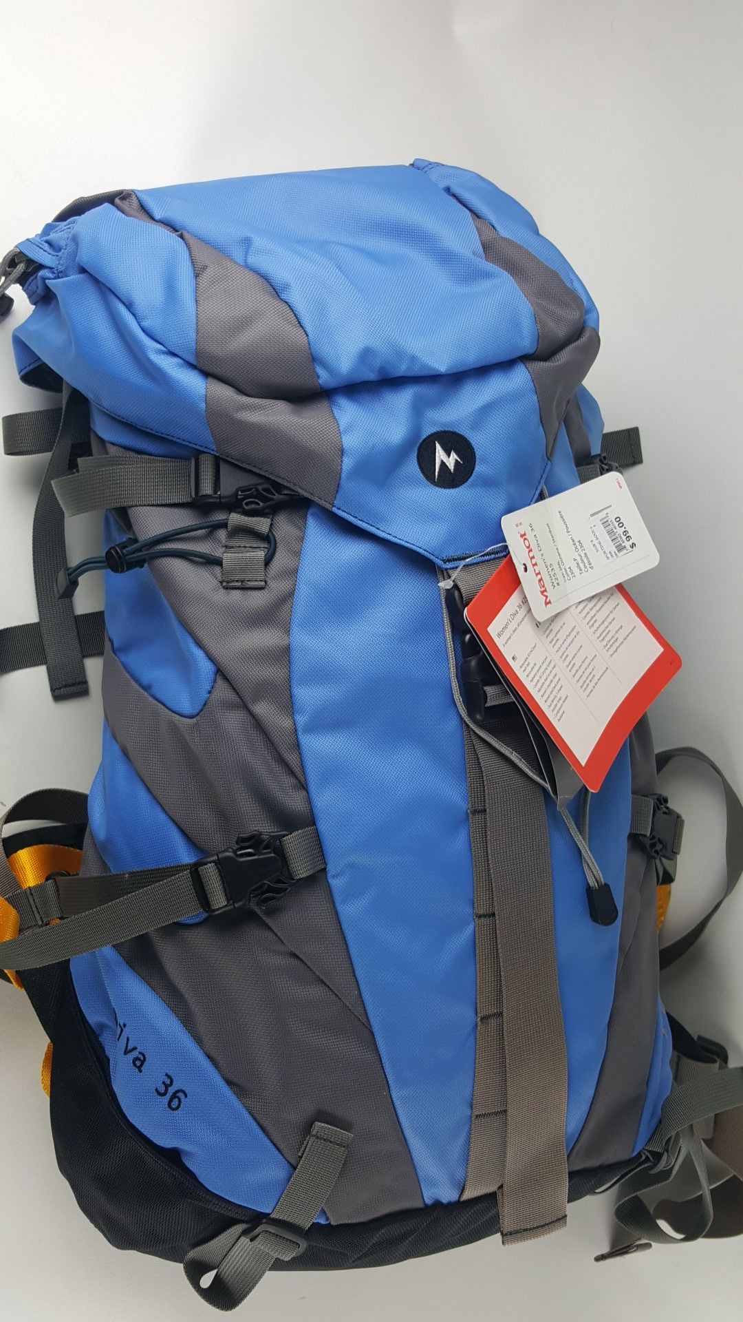 Marmot Diva 36 Internal Frame Pack Hiking Backpack Blue NWT Gear For Women  for Sale in Palos Heights, IL - OfferUp