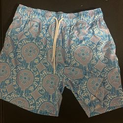 Mr Remade Light blue Chrome hearts shorts