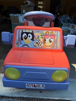 Bluey Kids Ride-On Electric Jeep / Car with Charger