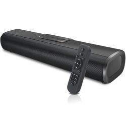 New in box Soundbar for TV with Bluetooth Speakers for TV Home Theater Audio Surround Sound System Small Sound Bar with Subwoofer for TV PC Projectors