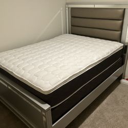 Queen Size Bed Frame With Mattress 