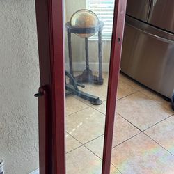 Mirror- with stand and inside box organizer- H57”, Mirror H44”,W14.5”. Location 👇