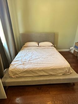 Queen platform bed frame (Wayfair)