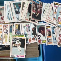 Football Baseball basketball Cards. 