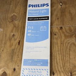 10pk T12 Fluorescent Light Bulbs Half New Good Working Condition 