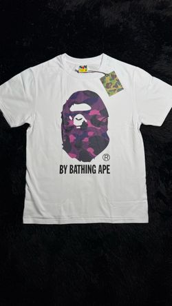 BAPE Purple Camo Ape Head T-Shirt – White