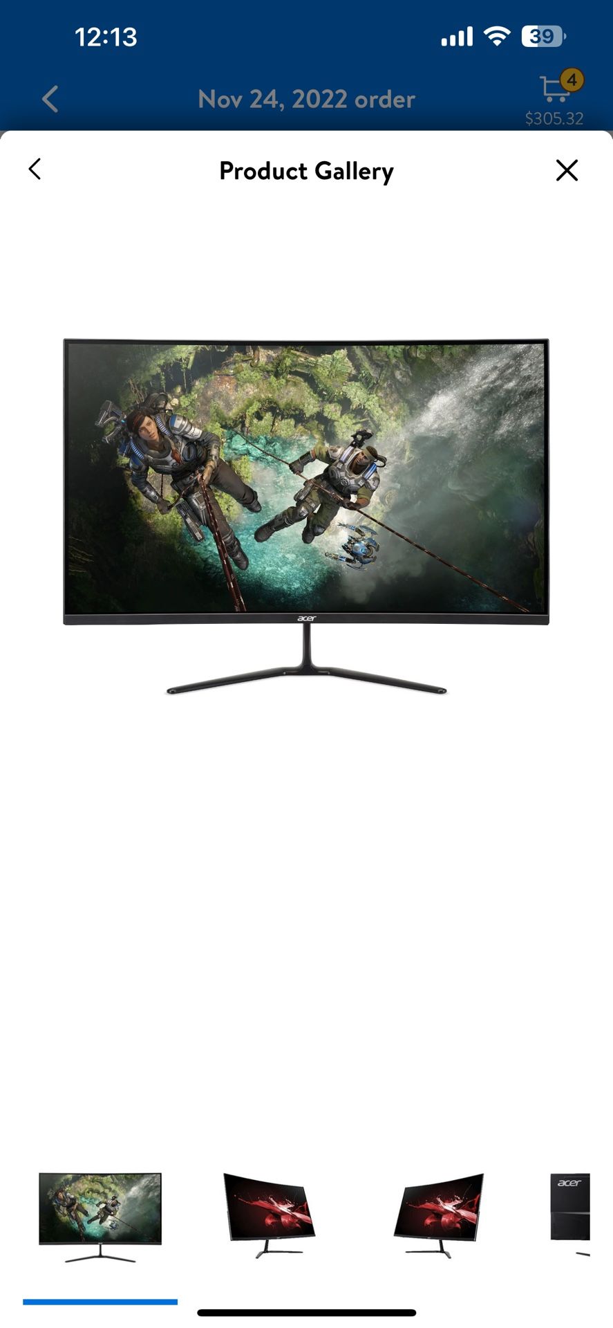 32 Inch Acer Curved Gaming Monitors