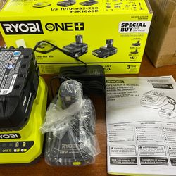 ONE+ 18V Lithium-lon Starter Kit with 2.0 Ah Battery, 4.0 Ah Battery, and Charger