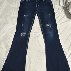 Dark Wash Flare Jeans 