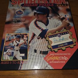 Gregg Jefferies New York Mets Sportstar Jigsaw Puzzle with Signa-Chip
