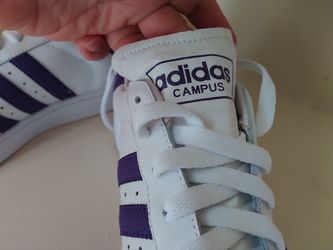 Adidas Purple White Campus Shoes 