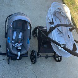 Cybex carseat, stroller, bassinet combo