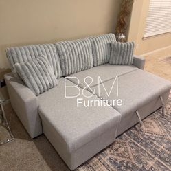 Brand New Small Reversible Sofa Bed/ Sleeper Sectional 