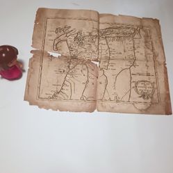 Early 1700s An Exact Mapp Of New England & New York