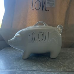 Rae Dunn Pig Canister 