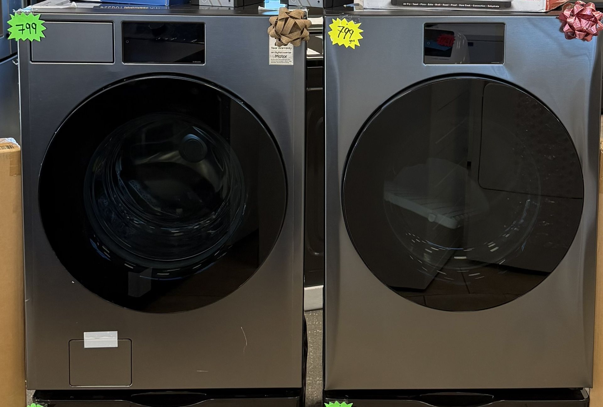 Samsung Bespoke Washer And Gas Dryer 