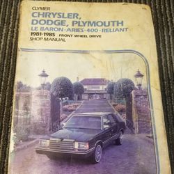 Shop Manual Chrysler 1(contact info removed)