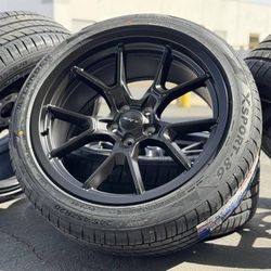 NEW 20" Dodge SRT Hellcat Style Black Wheels Rims and Tires Charger Challenger Magnum 300 Chrysler 5x115