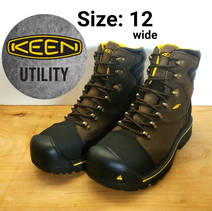 New KEEN Utility Men's Milwaukee 6" Steel Toe Work Boots
Botas Size: 12 wide