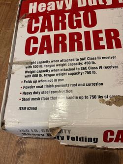 Heavy Duty Folding Cargo Carrier 750 lb