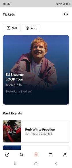Ed sheeran tickets tonight
