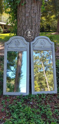 Pair of Antiqued Mirrors